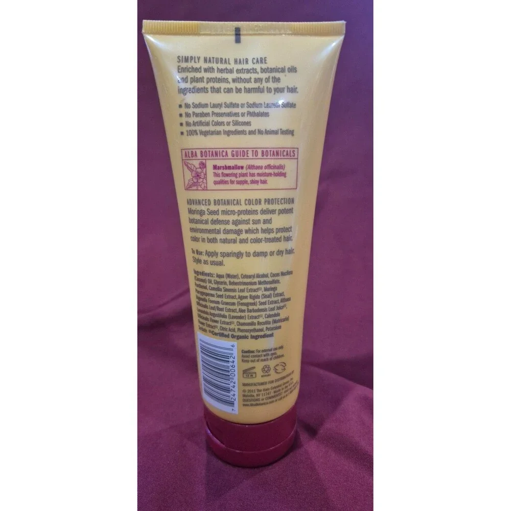Alba Botanical Leave in Conditioner Color Protection Damaged Hair Almost Full
